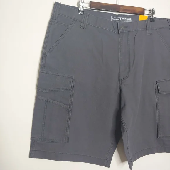Carhartt Rugged Flex Relaxed Fit Canvas Cargo Work Short Gray Size 40 New w/ Tag - Picture 3 of 15